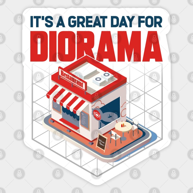 It's A Great Day For Diorama Sticker by Issho Ni